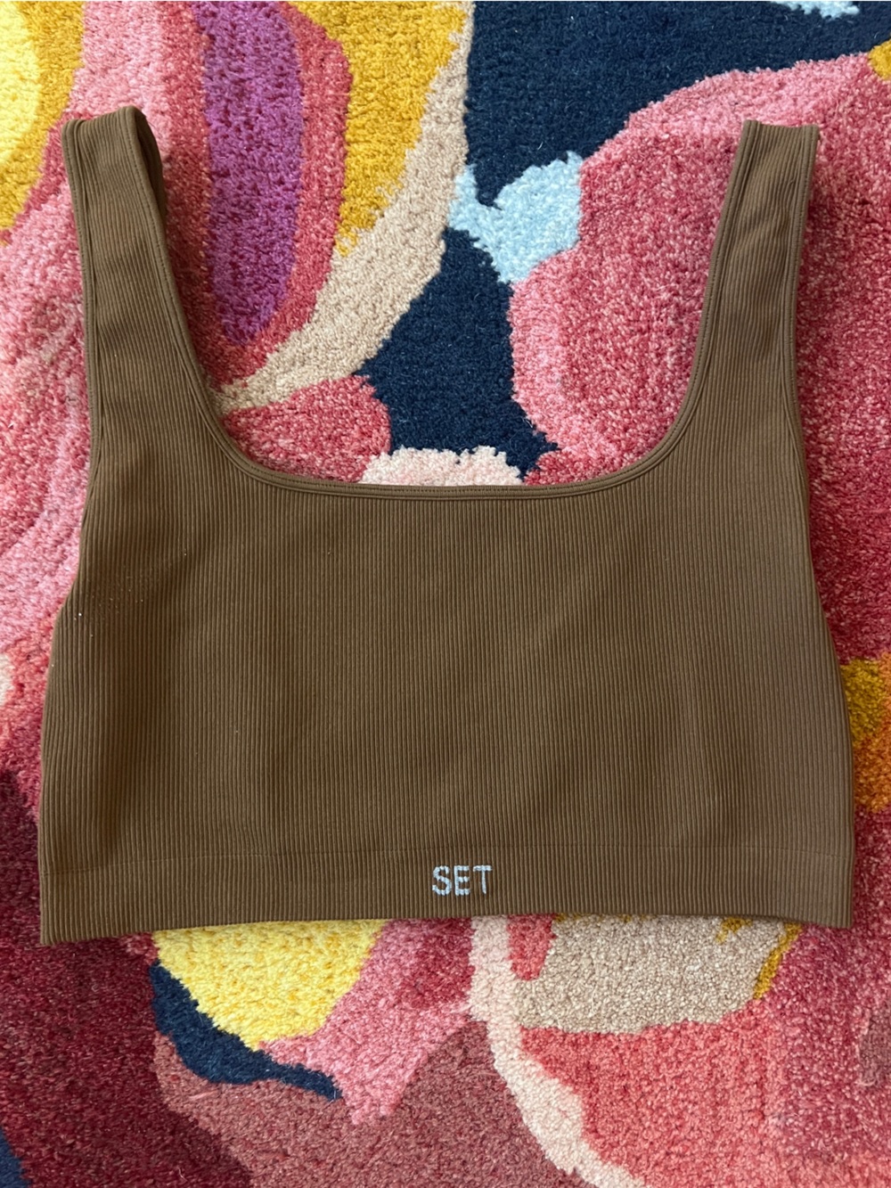 Set Active Brown Sports Bra